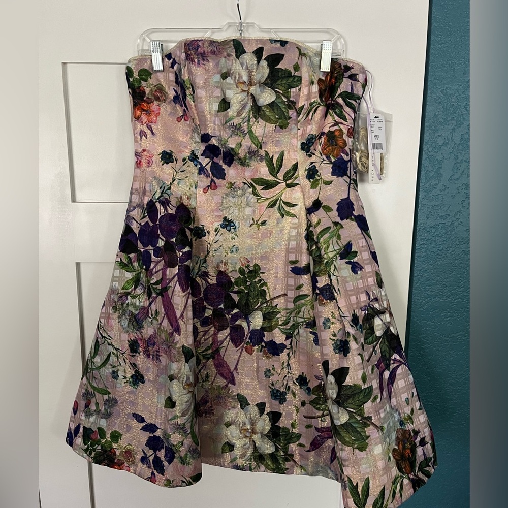 Floral Dress in Pink and Purple
